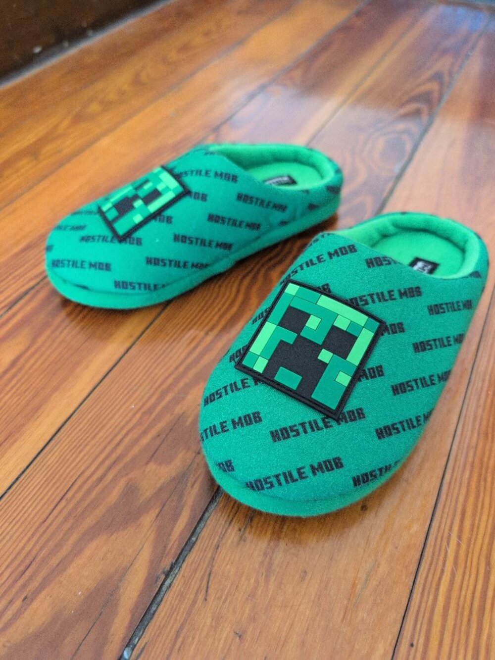 Minecraft Youth Slippers Size 13 - 1